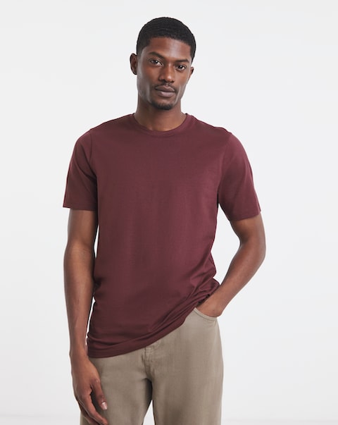 Pure Cotton Crew Neck T-Shirt Long
