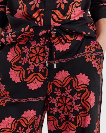 Black Paisley Wide Leg Trouser Co-ord