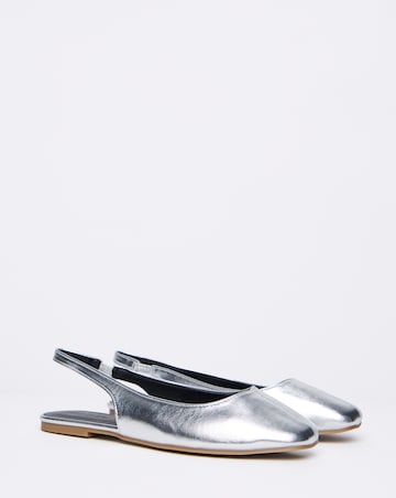 Gracious Square Toe Flat Slingback - Extra Wide Fit (EEE)