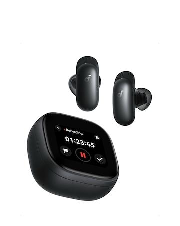 Soundcore Liberty 5 Pro Max Earbuds with AI Note-Taker Smart Case - Black
