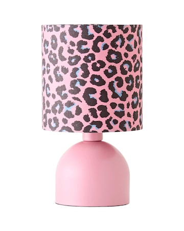 ValueLights Miley Pink Leopard Table Lamp