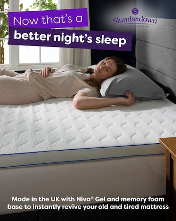 Slumberdown Sleep Soundly Memory Foam Gel 5cm Mattress Topper