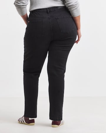 99 1 Black Comfort Stretch Slim Straight Jeans