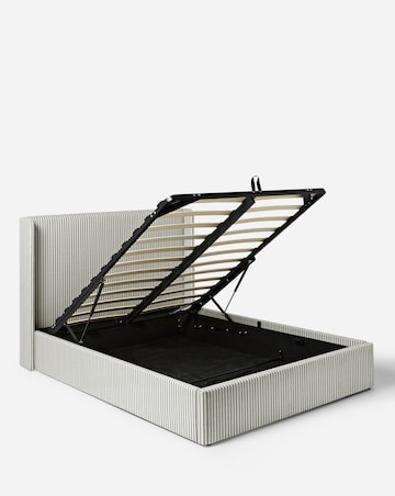 Seren Striped Ottoman Bed