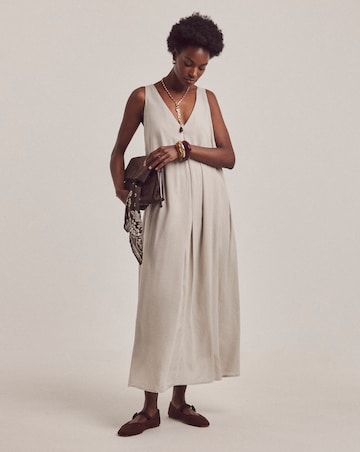 Anthology Linen Mix Pleat Dress