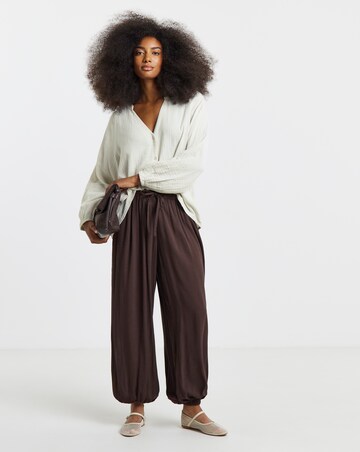 Simply Be Stone Cheesecloth Boxy Shirt