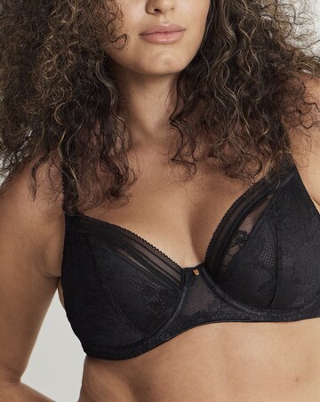 Fantasie Fusion Lace Plunge Wired Bra Black