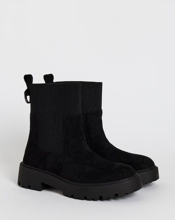 Merry Chunky Chelsea Ankle Boots - Wide Fit (E)