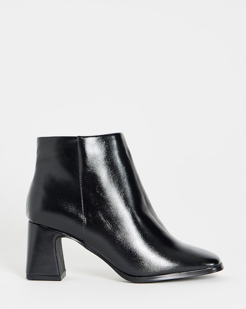 Loise Block Heel Ankle Boots - Extra Wide Fit (EEE)