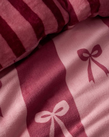 Fusion Bows Fleece Duvet Cover Set