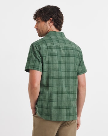 Slub Check Revere Collar Shirt