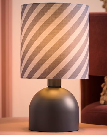 ValueLights Miley Grey Twist Table Lamp