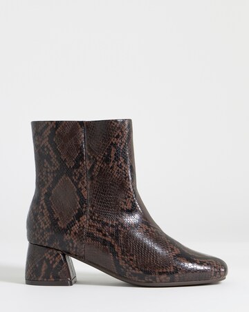 Carmella Block Heel Ankle Boots - Wide Fit (E)