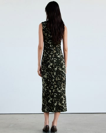 Mango Printed Mesh Dress