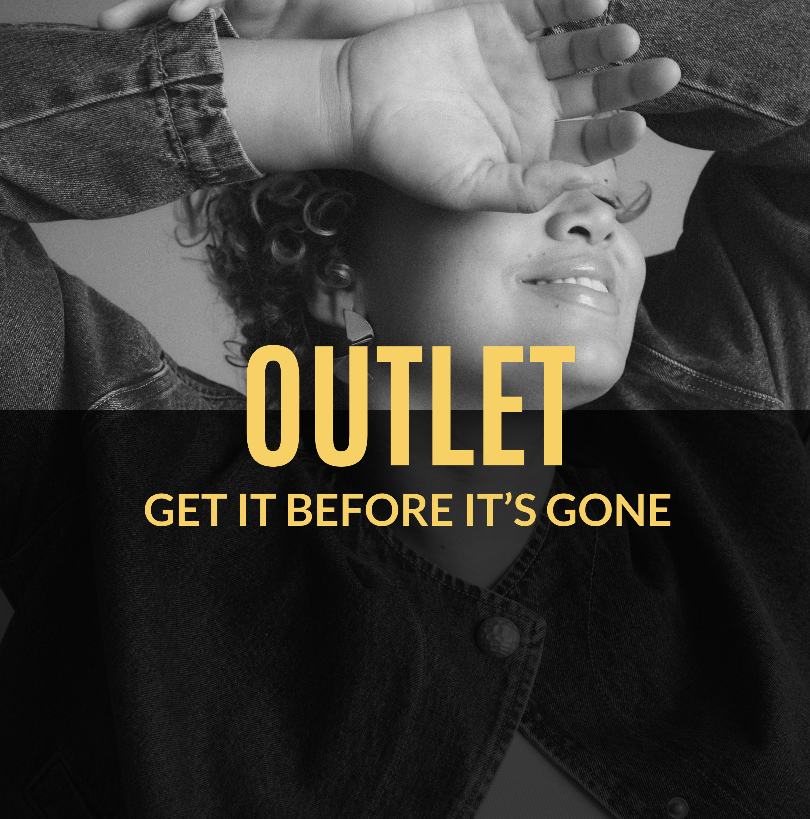 A woman wearing a Fashion World denim jacket