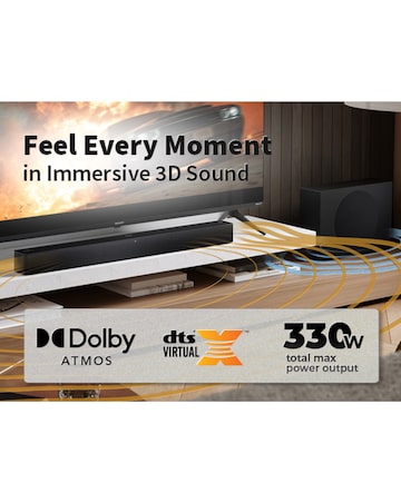 Sharp 330W 2.1 Dolby Atmos Soundbar