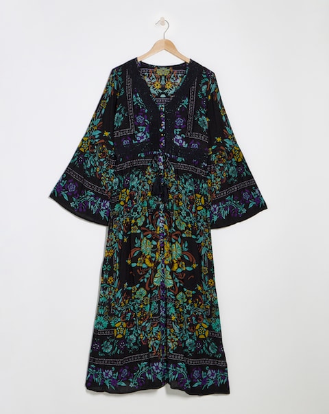Joe Browns Marine Boho Crinkle Maxi Dress