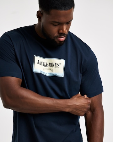 Jack & Jones Frederiksberg Graphic Box T-Shirt - Navy