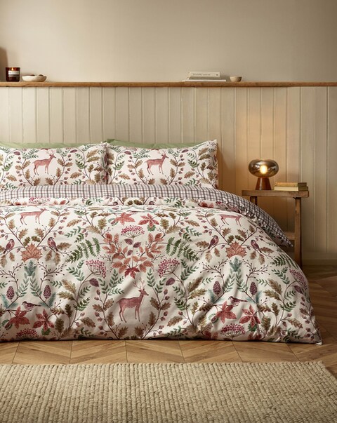 Catherine Lansfield Woodland Stag Duvet Cover Set