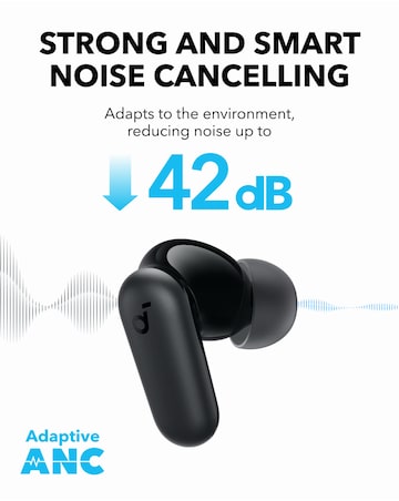 Soundcore R50i Noise-Cancelling True Wireless Earbuds - Black