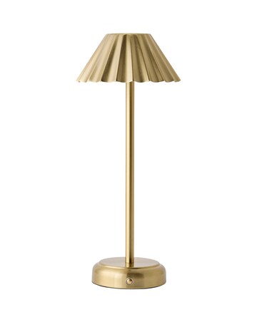 ValueLights Avery Gold Rechargeable LED Portable Table Lamp