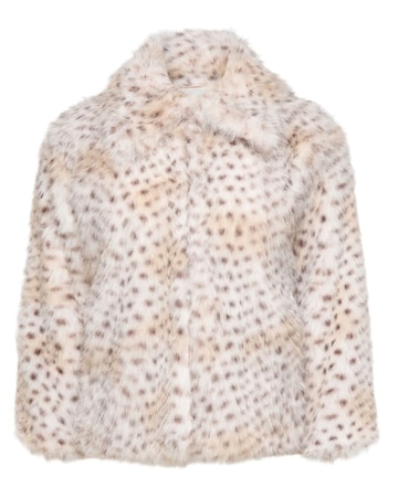 Only Animal Print Faux Fur Jacket