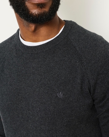 FatFace Rye Crew Neck - Charcoal Grey