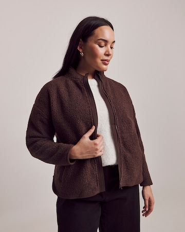 Julipa Zip Through Borg Fleece