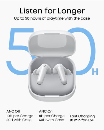 Soundcore R60i Noise Cancelling Earbuds - White