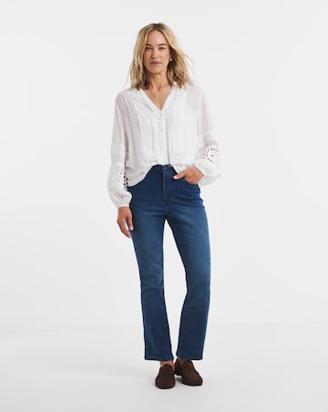Mid Blue Superstretch Bootcut Jeans