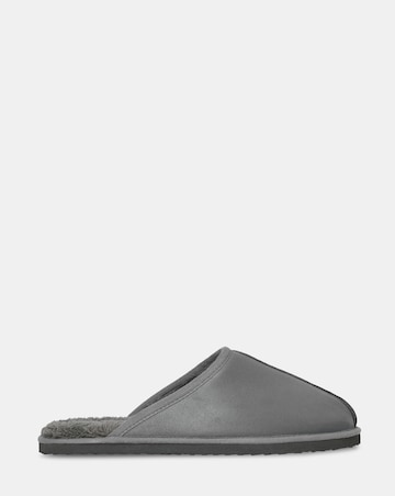 Jack & Jones Dudely Microfibre Mule Slipper - Grey