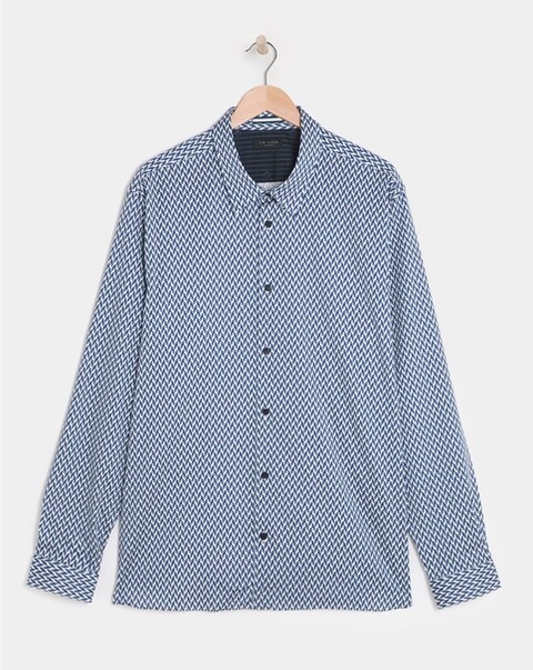 Ted Baker Laceby Geo Print Long Sleeve