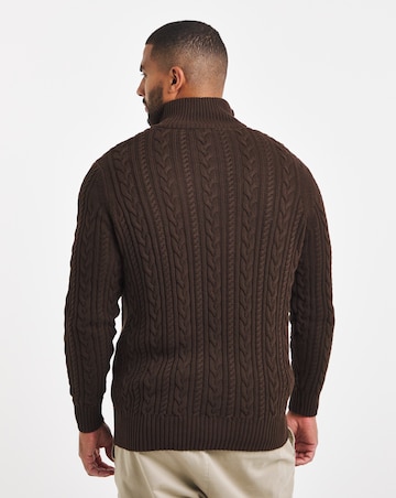 Cable 1/4 Zip Neck Jumper
