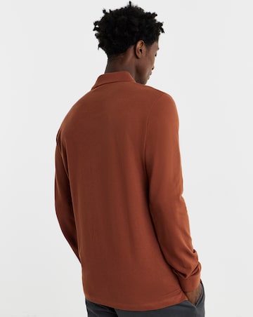 Core Long Sleeve Pique Polo Long Length