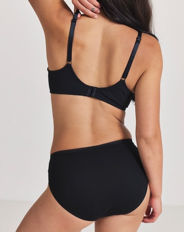 Sloggi (3 Pack) Tai Hi Leg Cotton Knickers Black