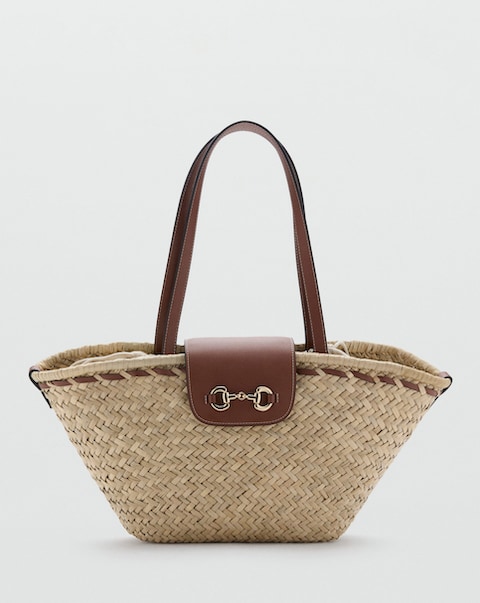 Mango Natural Fibre Shoulder Bag