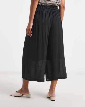 Black Extreme Palazzo Culotte