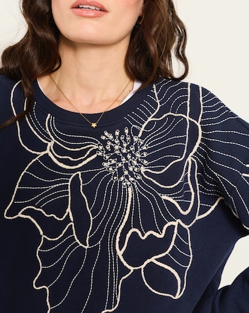 FatFace Emily Embroidered Top