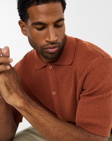 Only & Sons Sean Kitted Polo - Rust