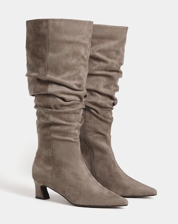 Alison Slouchy Pointed Knee High Boots - Extra Wide Fit (EEE) & Super Curvy Calf