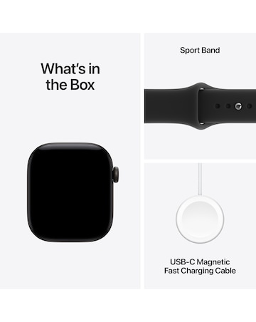 Apple Watch Series 12 GPS + Cellular 42mm - Black Aluminium/Black Sport - M/L