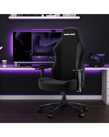 Anda seaT Luna Premium Large Office Gaming Chair - Black Fabric