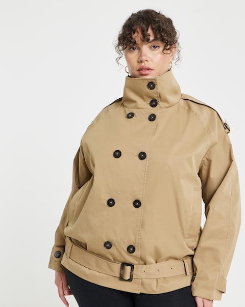 Simply Be Short Trench Coat