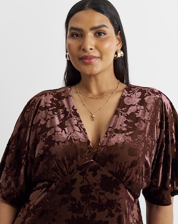 Joanna Hope Burnout Midi Dress