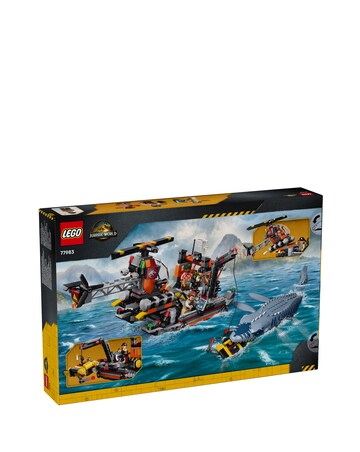 LEGO Jurassic World Mosasaurus Dinosaur Boat Attack 77983