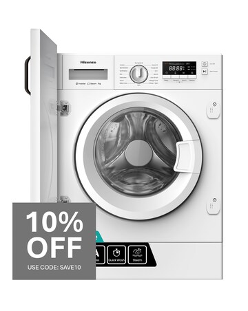 Hisense 3 Series WF3M741BWI Integrated 7kg Washing Machine 1400rpm White