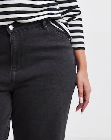 Simply Be 99 1 Black Comfort Stretch Slouchy Wide Leg Jeans