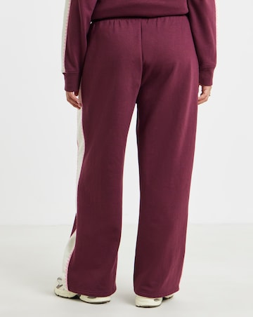 Simply Be Chocolate Whipstitch Side Stripe Jogger