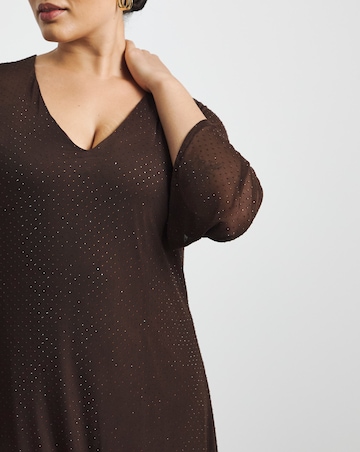 Joanna Hope Stretch Hotfix Midi Dress