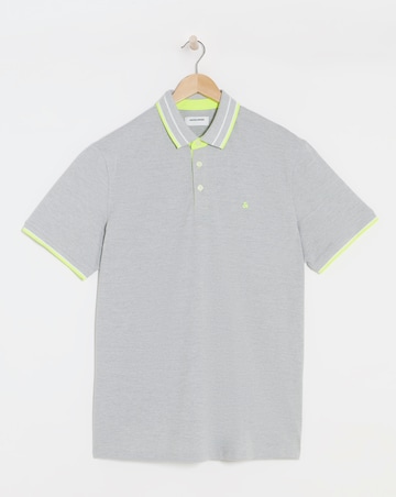 Jack & Jones Premium Paulos Tipped Polo - Grey